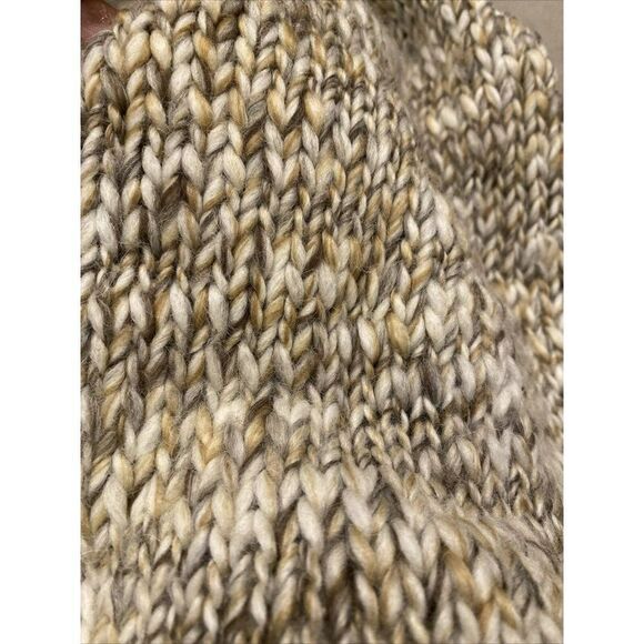 J. Jill Pure Jill Knit Poncho Open Front Cardigan Sweater Beige S/M Oversize - Picture 5 of 5